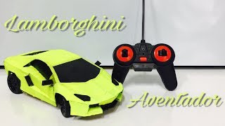 How to make a RC car | LAMBORGHINI AVENTADOR |out of cardboard. Wow amazing rc car.
