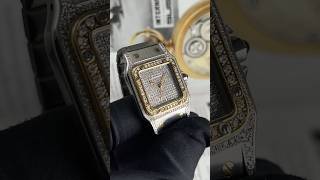 CARTIER SANTOS AC 23.80 TWOTONE YELLOWGOLD CUSTOM DIAMOND-SET (WATCH ONLY)