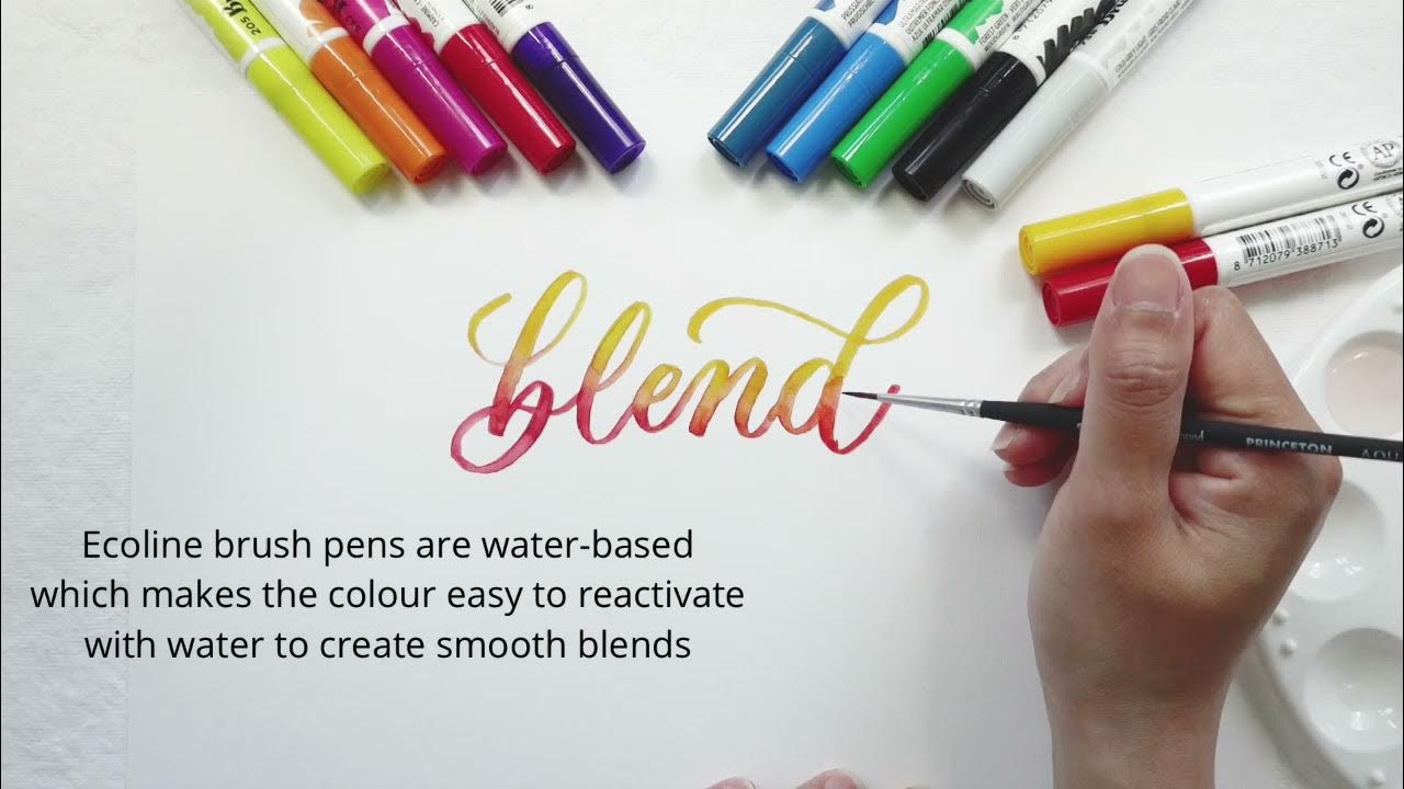 Ecoline Brush Pens Full Review and Swatch 