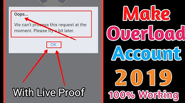 How to Make Overload Fb Account || Overload Symbol || Technology Rk || 2019 .