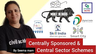 Centrally sponsored Central sector scheme Terminology Series Seema Mam civil academy