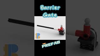 Lego Parking Barrier Gate building animation #shorts #lego #legoaddict #legocity #legomoc #乐高 #afol