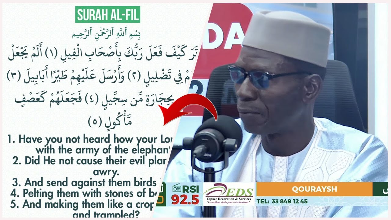 La Sourate Al-fil (L' ELEPHANT) expliqué par Oustaz Tahib Socé
