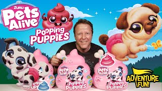 3 Zuru Pets Alive Pooping Puppies Adventure Fun Toy review!