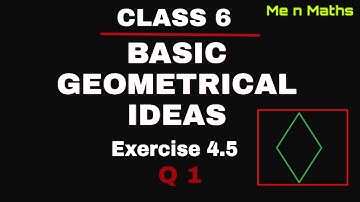 Basic Geometrical Ideas Ex 4.5 Q1- NCERT class 6 Maths l Drawing Quadrilateral and its diagonals