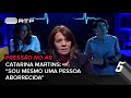 Pressão no Ar - Catarina Martins: "Sou mesmo uma pessoa aborrecida" | 5 Para a Meia-Noite | RTP