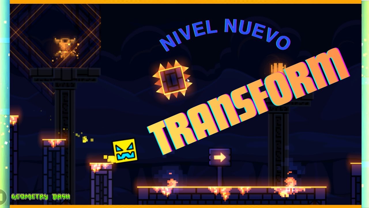 El nivel de la transformación Geometry Dash - YouTube