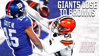 Giants Lose To Browns Thoughts