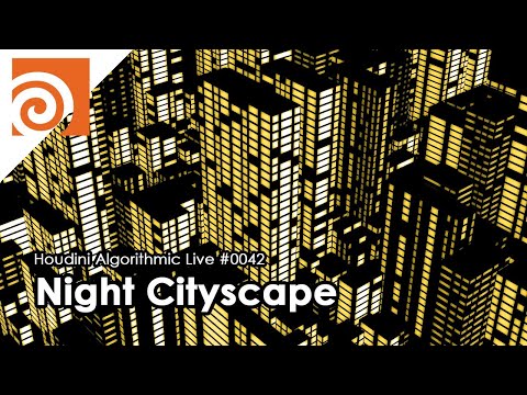 видео: Houdini Algorithmic Live #042 - Night Cityscape with Wave Function Collapse