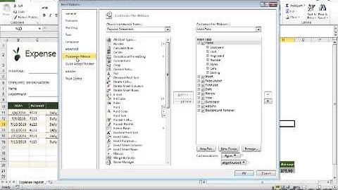 0305 Customizing the Ribbon and the Quick Access toolbar