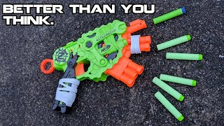 2020 NERF ZOMBIE STRIKE ALTERNATOR REVIEW (A Select fire Springer Pistol!) | Walcom S7