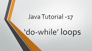 Java Tutorial - 17: 
