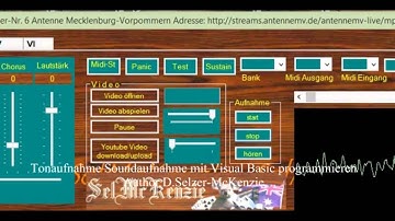 Tonaufnahme Audioaufnahme programmieren mit  VB Visual Basic