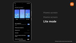 Lite mode offers an easier UI with larger icons and text, enabling you to focus on important stuff.