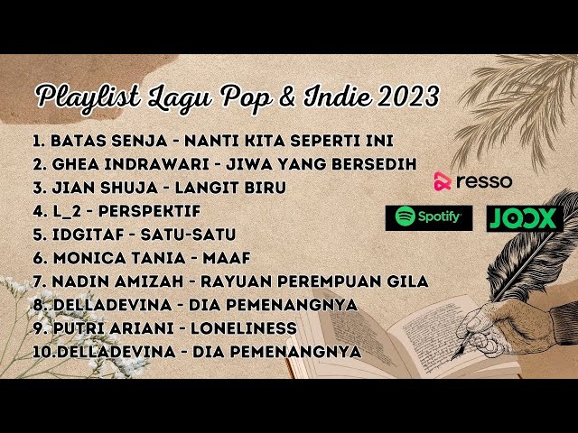 Playlist Lagu Pop Indie 2023 Nadin Amizah , idgitaf ,  Batas Senja, Ghea Indrawari, dll. class=