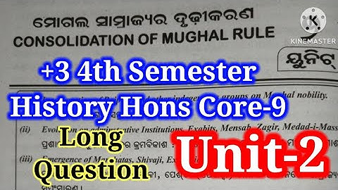 +3 4th Semester History Hons Core-9 | Unit-2 | Long Questions with Answers |