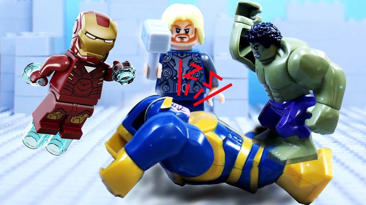 AVENGERS INFINITY WAR : THANOS vs SUPERHEROES ! LEGO STOP MOTION - YouTube