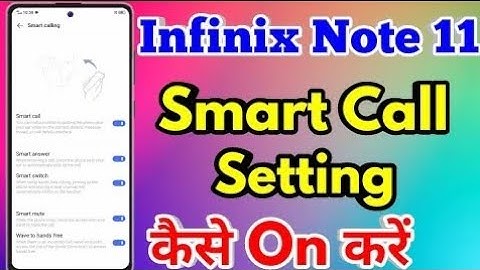 infinix note 11 smart call setting/infinix note 11 / how to smart call in infinix note 11