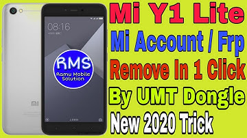 Mi Y1 Lite Mi Account / Frp Remove In 1 Click With UMT || New Trick 2020 || Ramu Mobile Solution