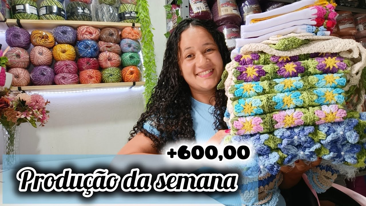💥VLOG DE UMA SEMANA COMIGO:7 DIAS DE PRODUÇÃO//RENDEU MUITO#produçãodecroche 