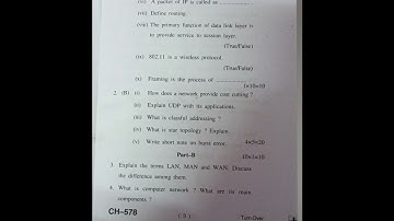 BCA HPU Previous year Question paper of Computer Networking BCA0601 #likes #views#suscribers