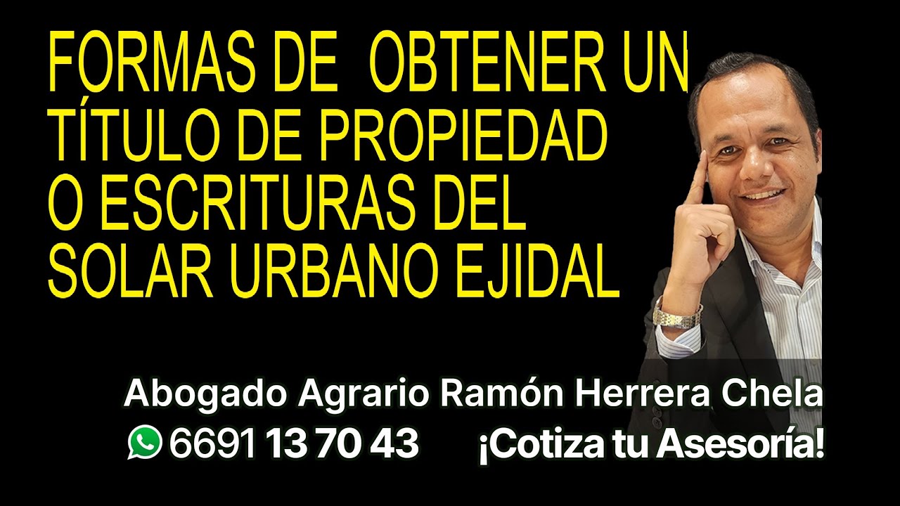 forma de obtener título de propiedad de solar