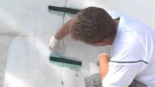 How to repair cracks in concrete pools.