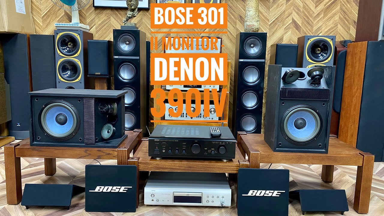 BOSE 301AV・BOSE 101SD・DENON PMA-390IV Loa Bose 301 Monitor II & Amply Denon 390IV | Loa Mỹ Bãi | Amply