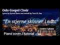 En stjerne skinner i natt piano tutorial. Norsk julesang. Eyvind Skeie and melodi by Tore W. Aas