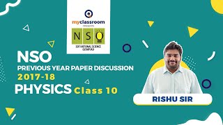 NSO Class 10th Physics Previous Year Paper 2017-18 | #nso
