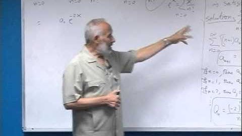 Chapter: 5.1 Power series Chapter: 5.2 series solution near an Ordinary Point: part 1