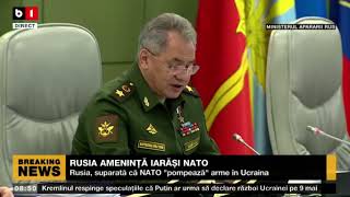 RUSIA AMENINȚĂ IARĂȘI NATO_Știri B1_5 mai 2022