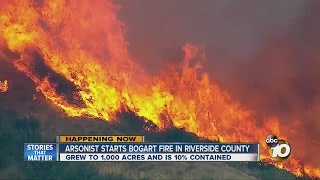 Fire officials say a wildfire tearing through brush east of los
angeles has destroyed an outbuilding and forced 700 people from their
homes. (aug. 30, 2016) ...