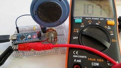 Arduino Talkie Library - Voltmeter Example