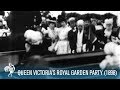 Queen victoria arrives at a royal garden party 1898  british path