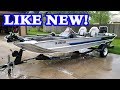 Aluminum Boat Cleaning - LIKE NEW!