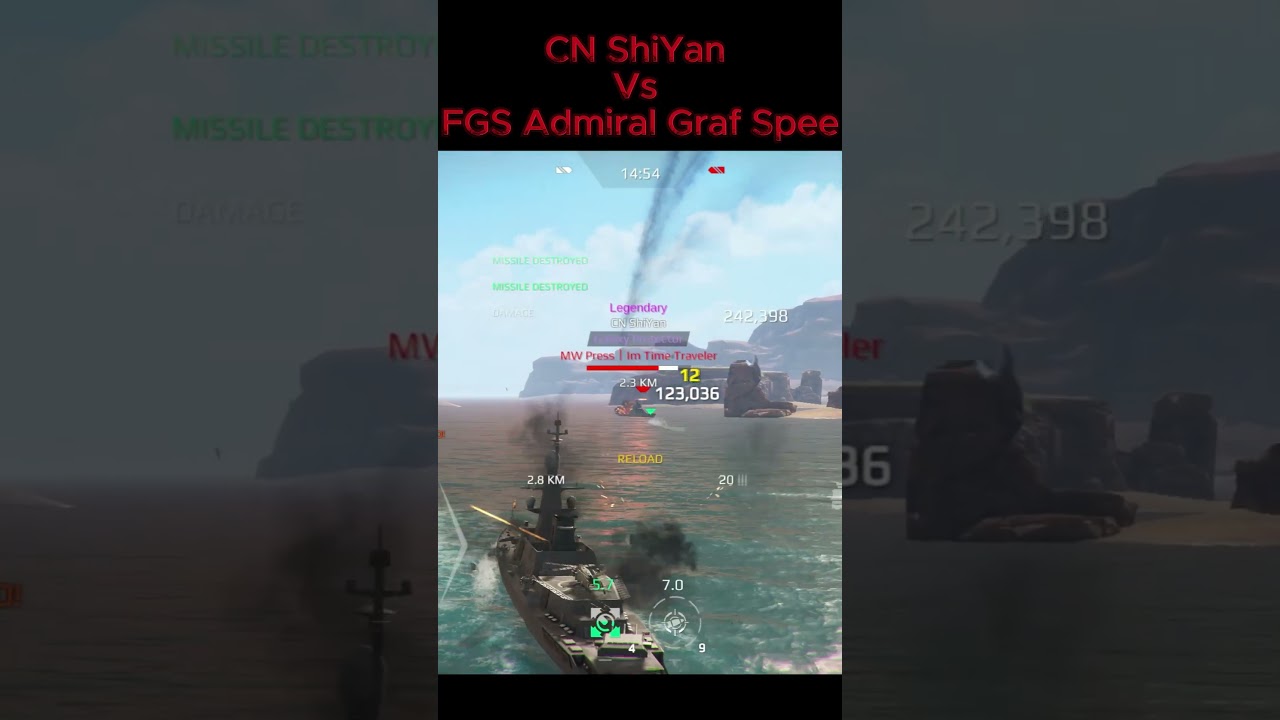 CN ShiYan Vs FGS Admiral Graf Spee 💪💪 
