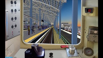 OpenBVE HD: Operating NYC Subway R68 Howling D Express Train (205th St. - Coney Island) Timelapse 4x