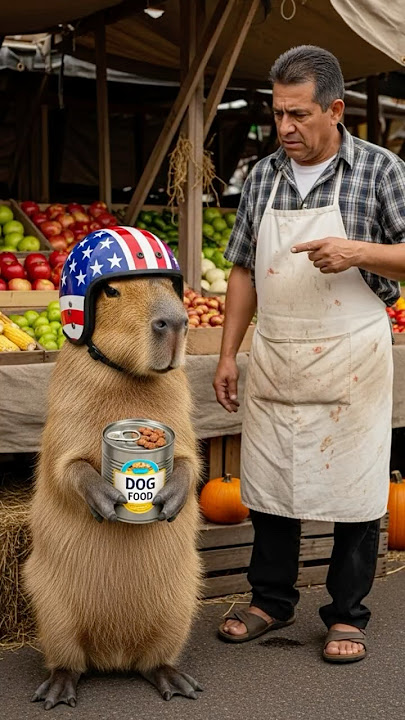 🦮 Capybara Punished for Taking Food, But His Secret Puppy Rescue Left All in Tears 😭🐶 #capybara