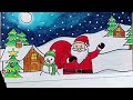 Merry Christmas drawing easy🎄| 🎅Santa Claus drawing| Christmas Tree drawing| 🎁Merry Christmas poster