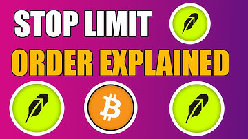 ROBINHOOD STOP LIMIT ORDER EXPLAINED