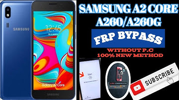 Samsung A2 CORE (A260/A260f/A260G) FRP Bypass/ Google account reset. New method