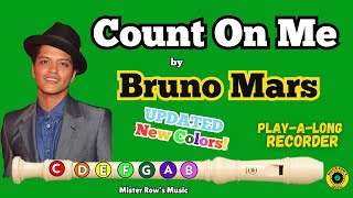 Count On Me | Recorder Level 3 | Notes BAG | Color-Coded Notes
