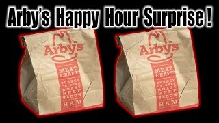 Arby's Happy Hour Surprise from Mrs. Wolfe Pit  WHAT ARE WE EATING??  The Wolfe Pit