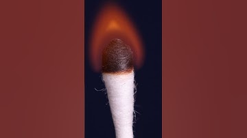 Burning Cotton Swab Tops - Macro / Close-Up Video #closeup #macro #macrovideo #slowmotion