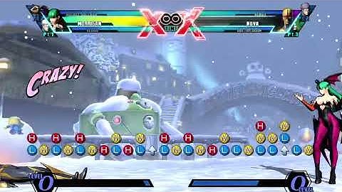 UMVC3 Morrigan combos off of her Alpha counter
