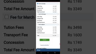 Process for Online fee payment through School Pad. screenshot 3