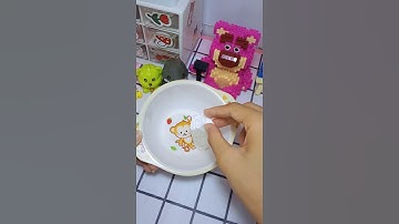 Làm slime từ xốp và nước rửa móng tay #slime 😆😍