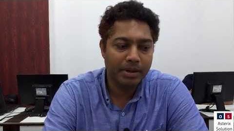 Asterix Solution- Review by Mr. Uday Kavale on our  Big Data Hadoop and Spark Training Program