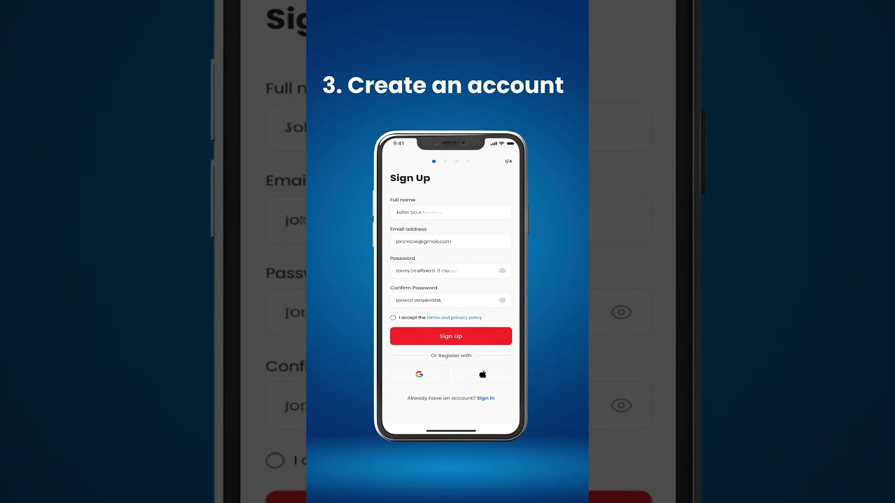 SIGN UP FLOW FOR ILERA